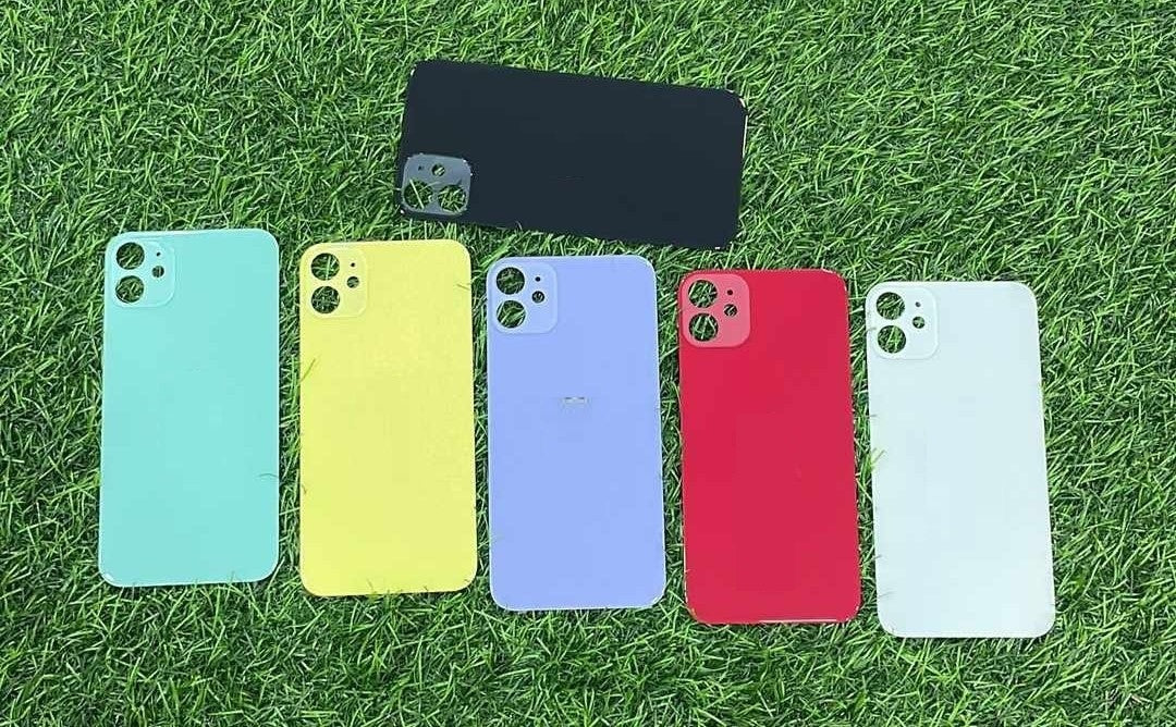 Mozomart Back Panel Glass for iPhone 11 : Red Mozomart Back Panel Glass for iPhone 11 : Red